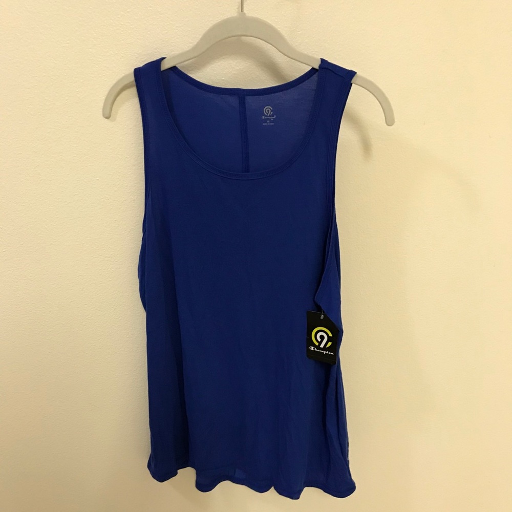1X Champion blue work out tank, exercise top NWT